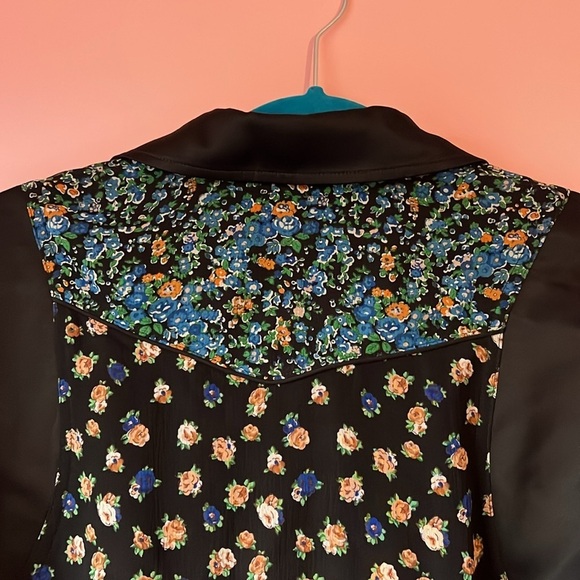 COACH FRAMED WOMEN’S VARSITY JACKET, BLUE MULTI Color, SIZE small - Picture 8 of 10